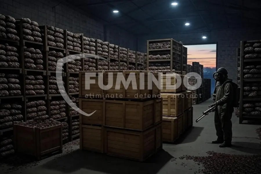 fumigasi hama gudang biji kakao