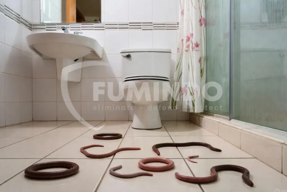 hewan kecil di kamar mandi